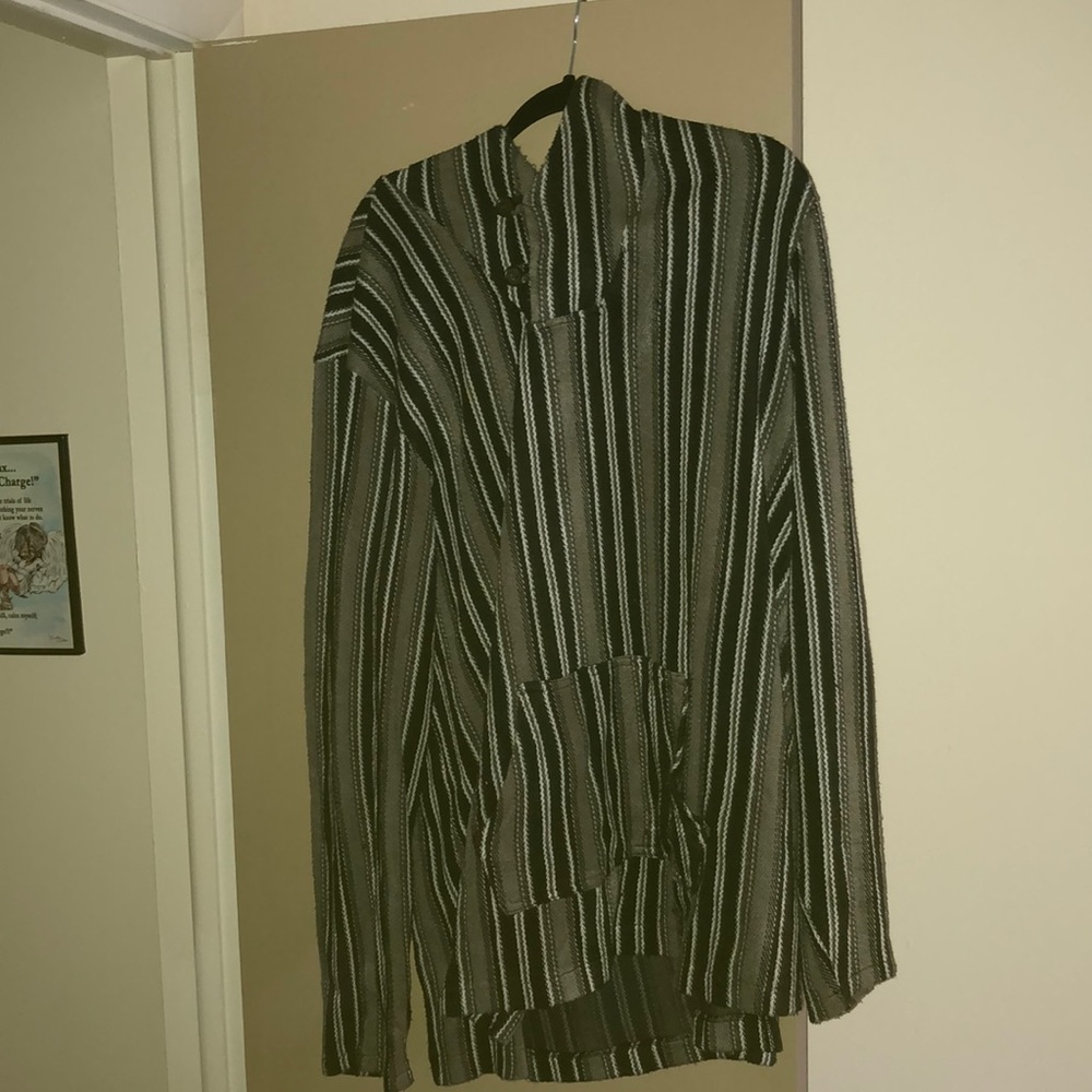 Size XL Pacsun Brand Striped Poncho Style Hoodie